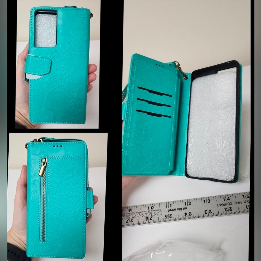S21 Ultra Phone Case‎ Wallet Blue New